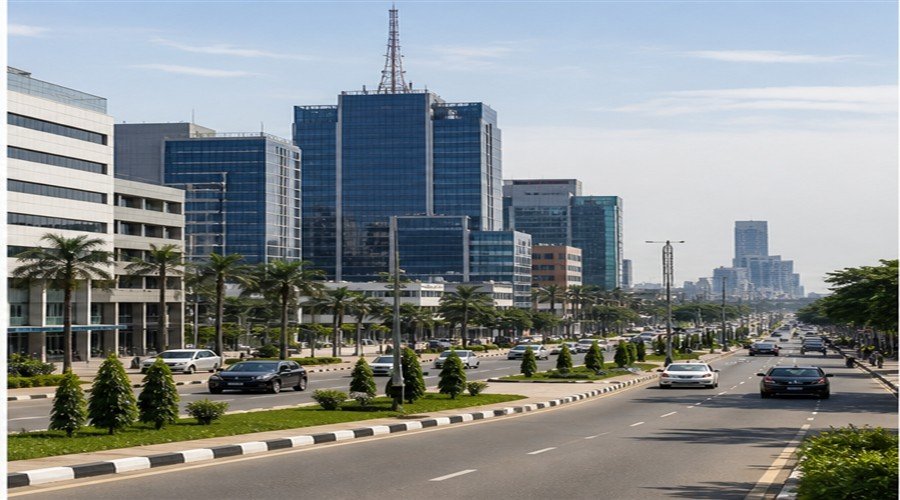Lagos office skyline